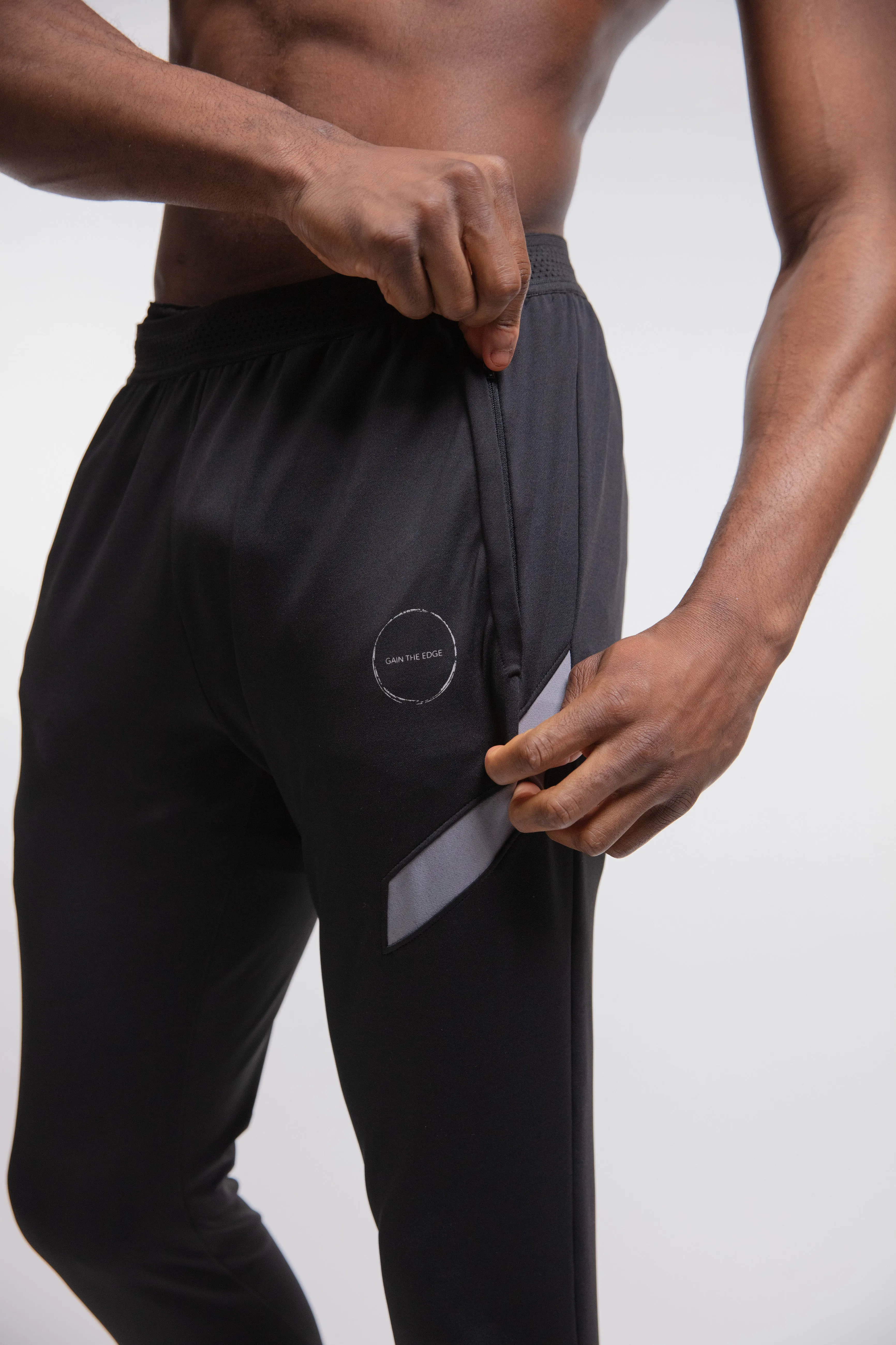 Elite Training Pant In Black & Grey