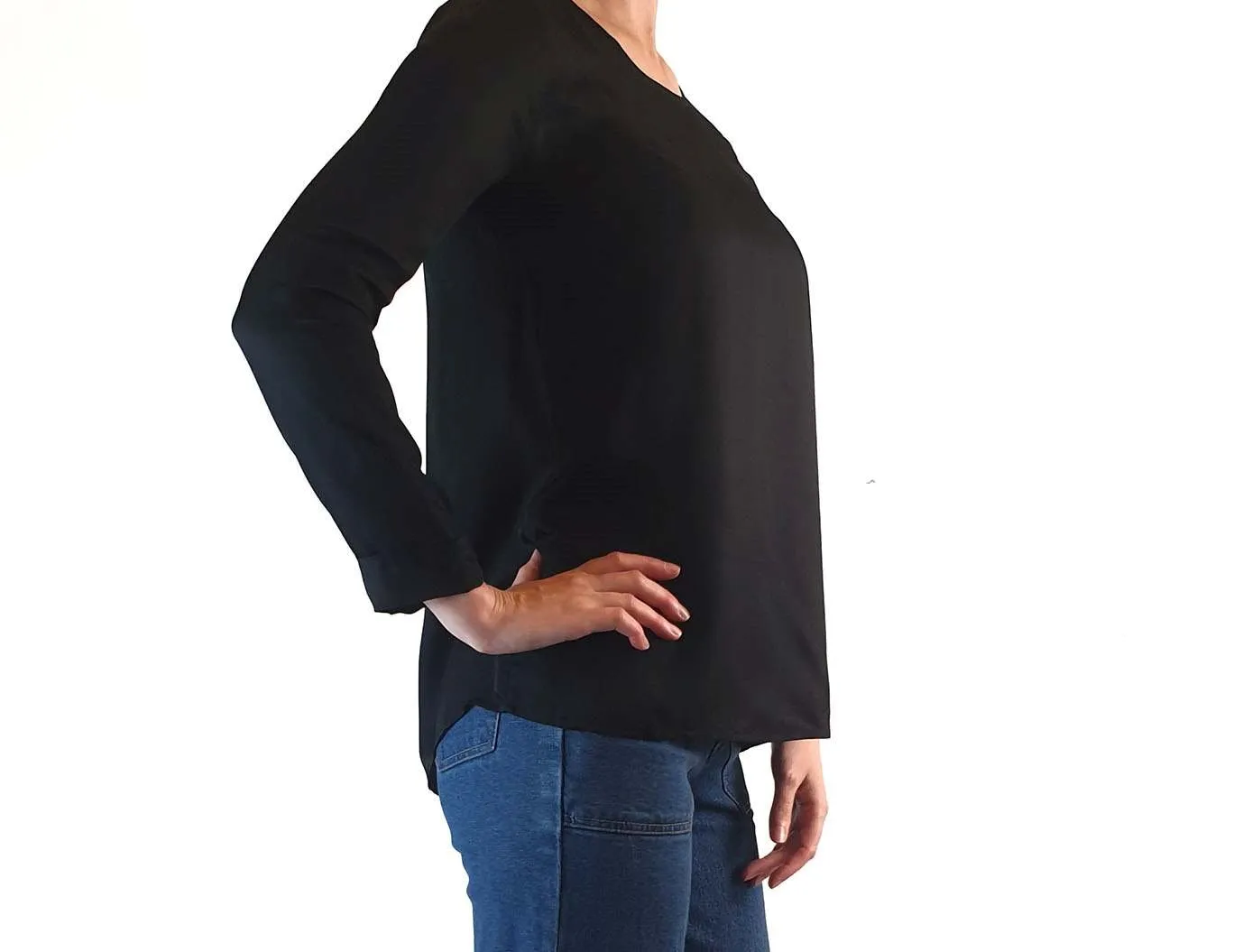 Elk black silky feel top size 6