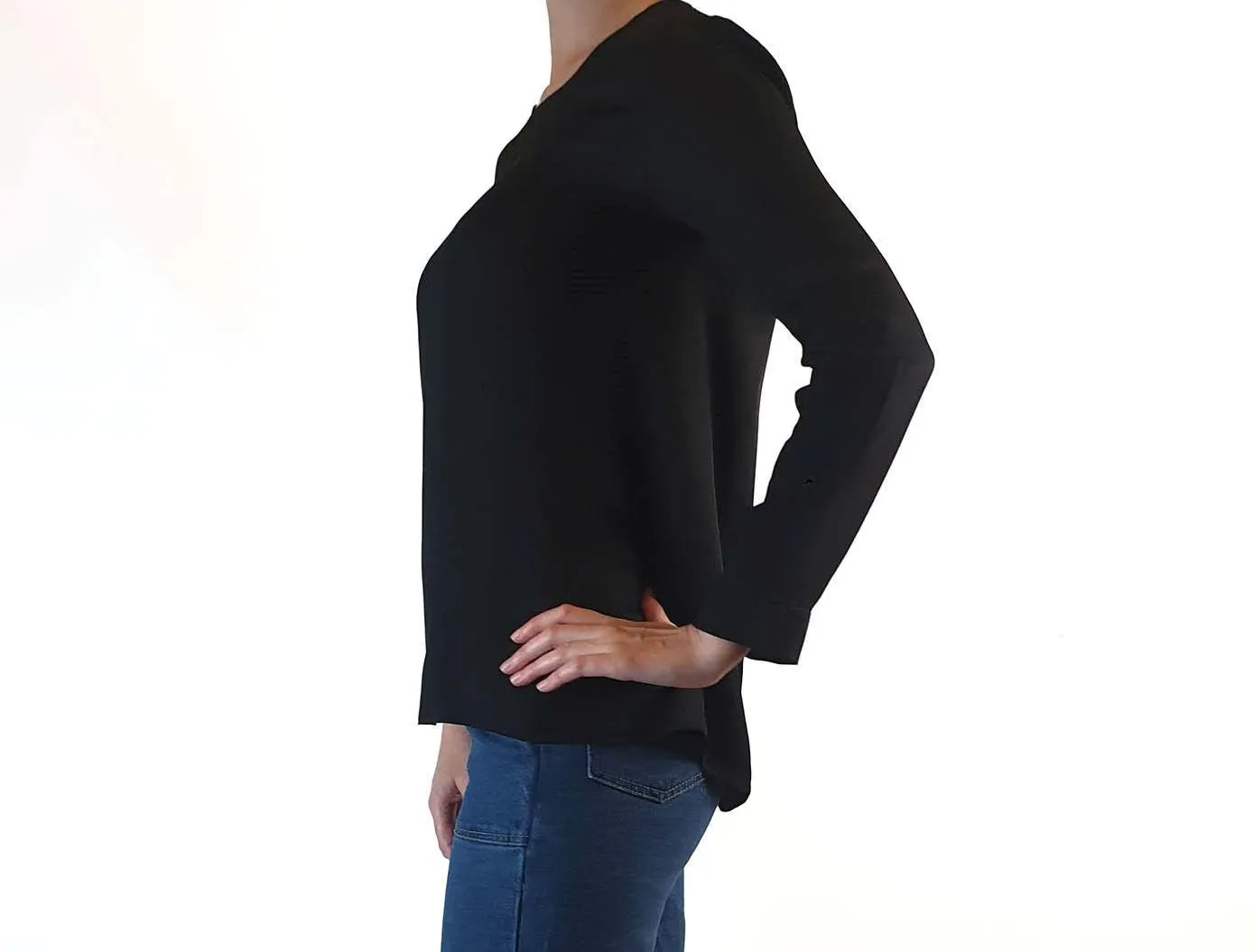 Elk black silky feel top size 6
