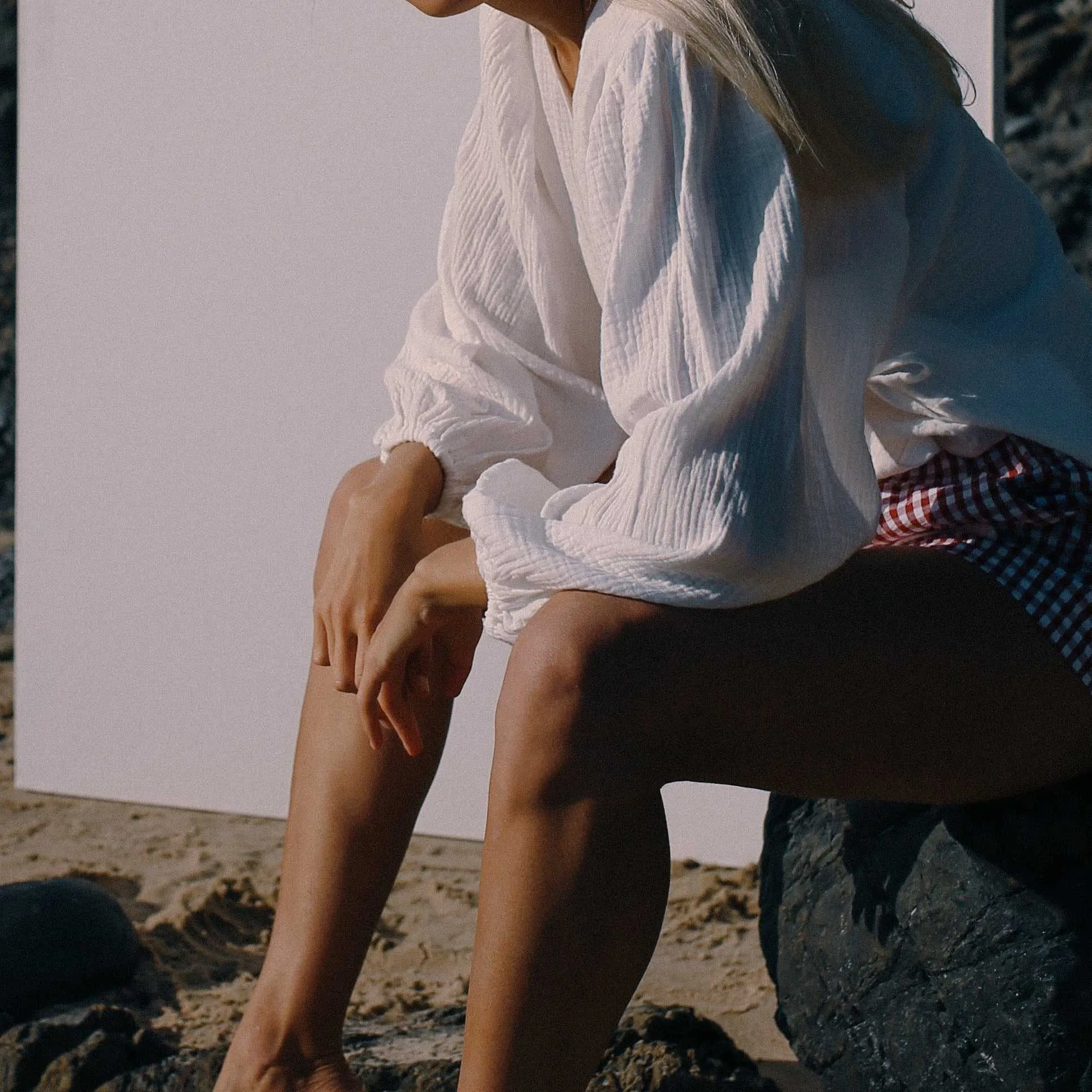 Ella Wrap Top - White