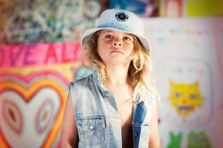 FallenBROKENStreet Kids The CC Bucket Hat - Light Denim