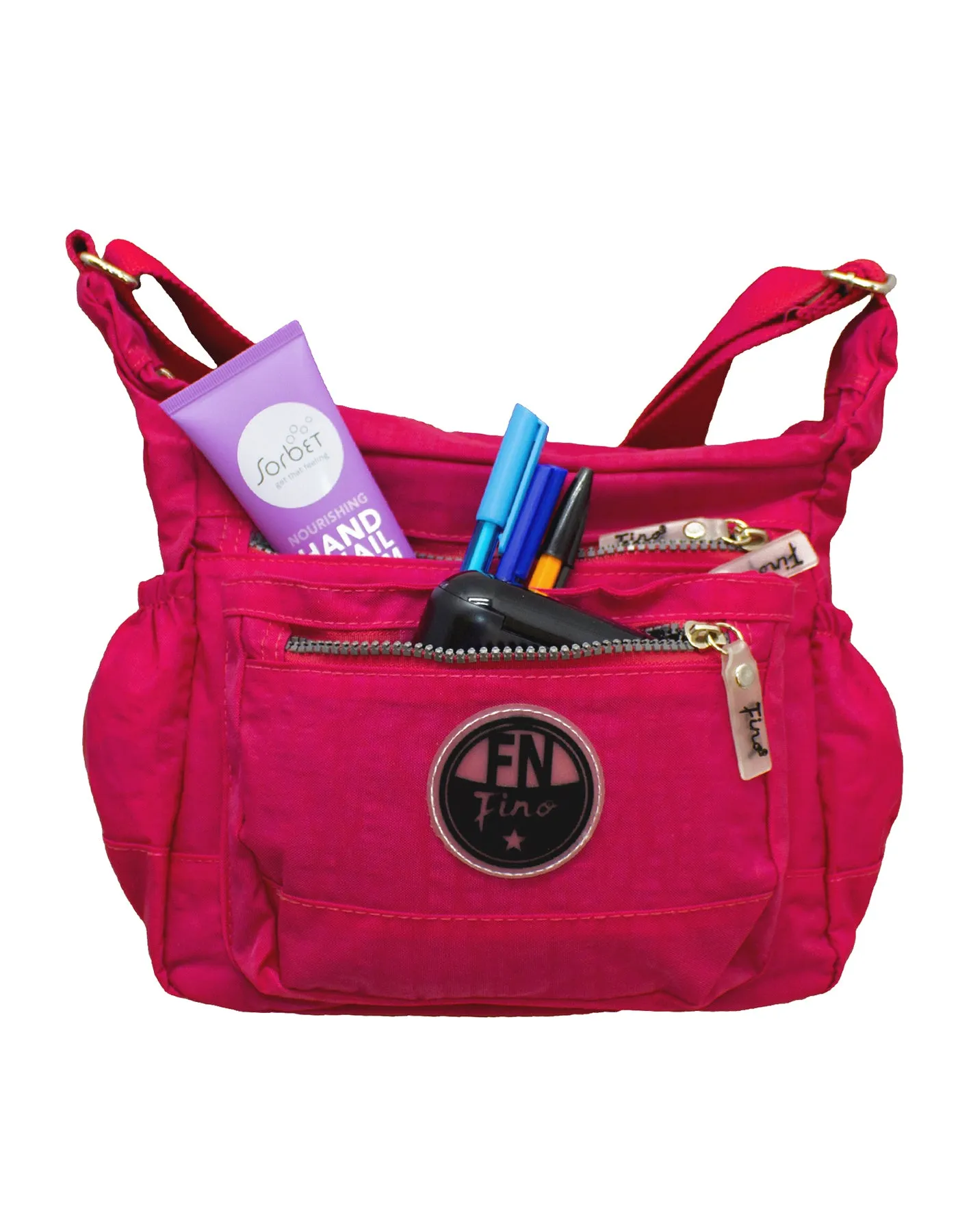 Fino SK-7736 Waterproof Ultra-Light Crinkle Nylon Shoulder/ Crossbody Bag