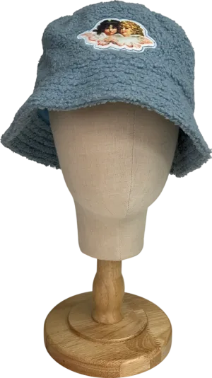 FIORUCCI Blue Fur Bucket Hat One Size