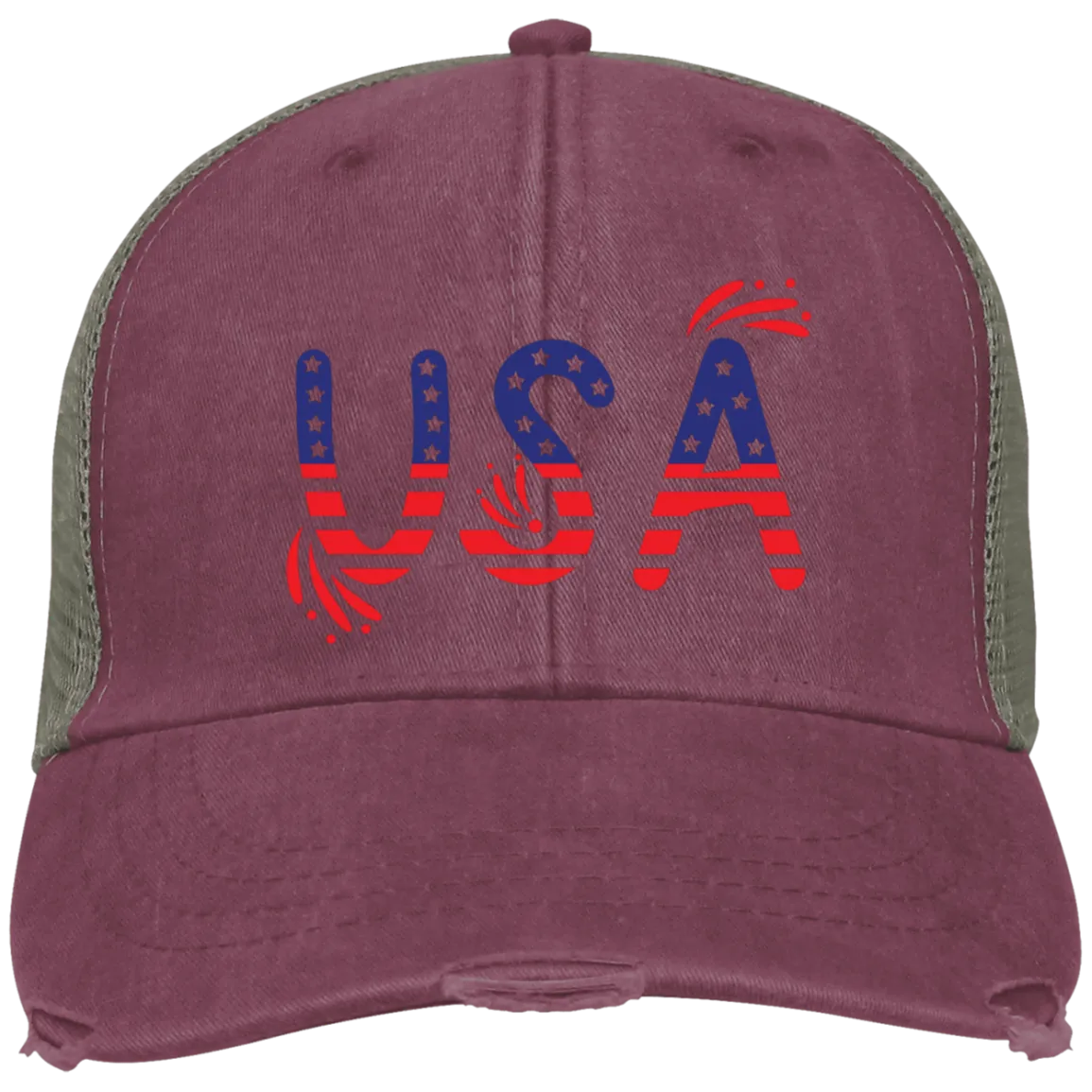 Flag USA OL102 Embroidered Ollie Cap