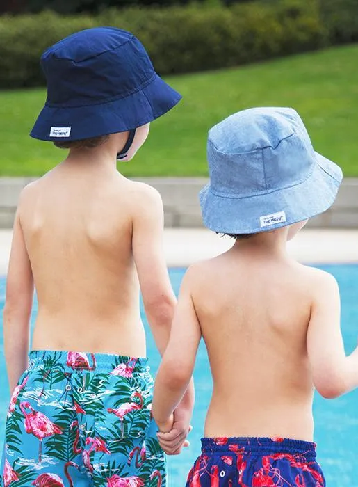 Flap Happy Crusher Hat in Chambray