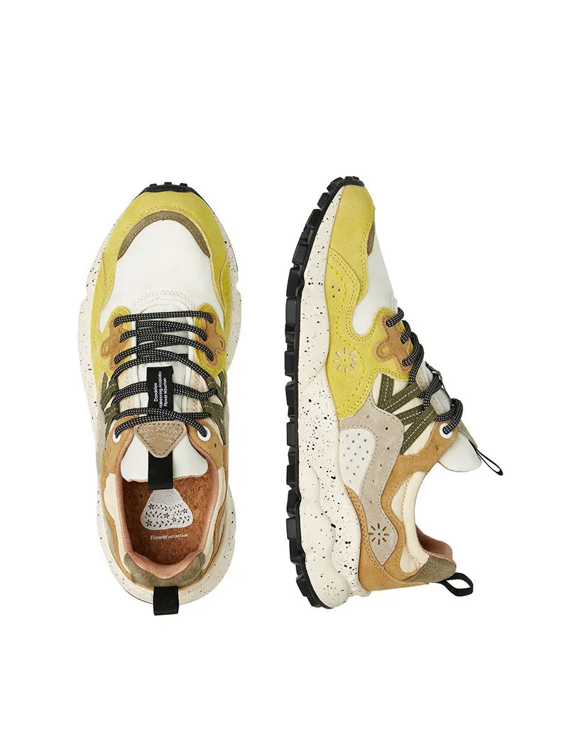 Flower Mountain Womens Yamano 3 Ochre / White / Light Blue