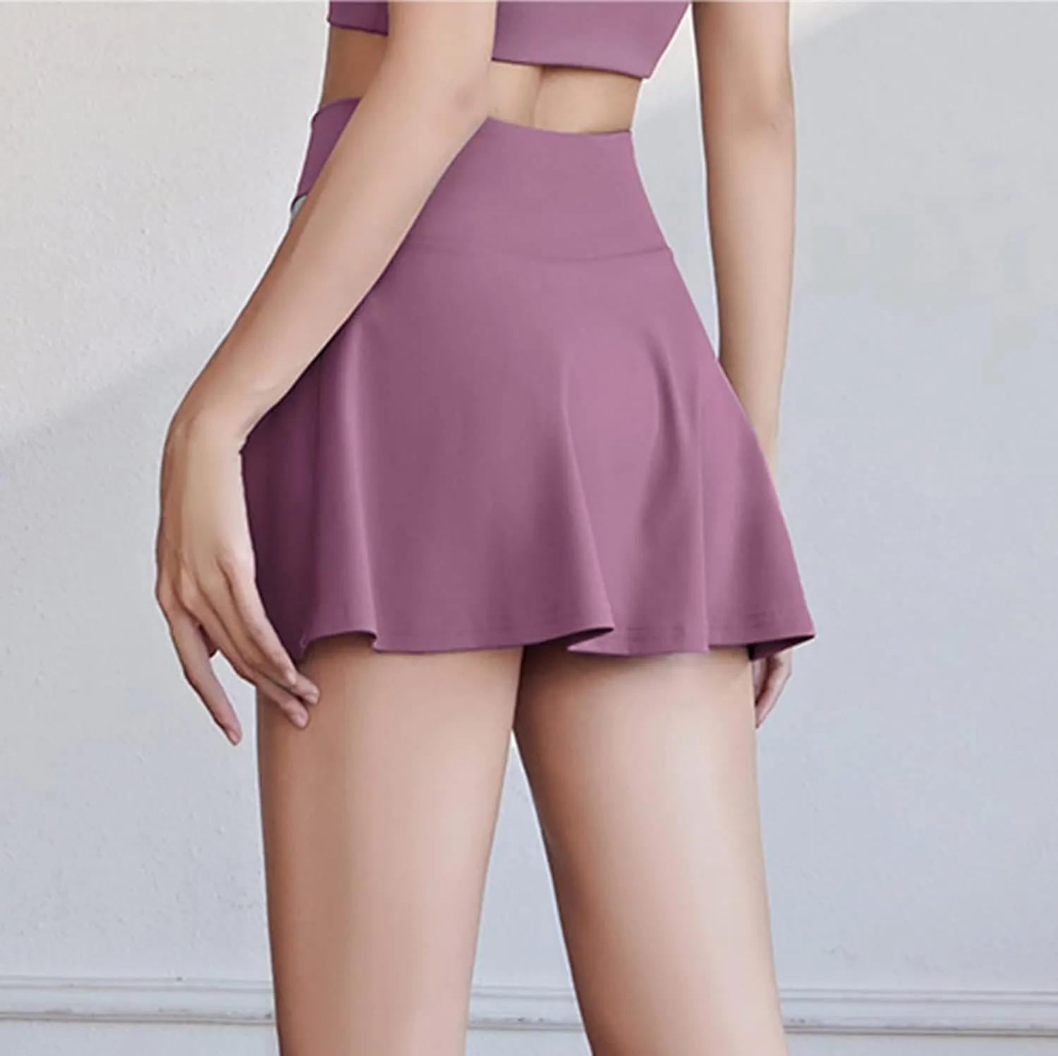 Flowy Skirts for Women High Waisted Solid Color Athletic Ruffle Pleated Skirt Trending Cute Dance Skirts for Tennis