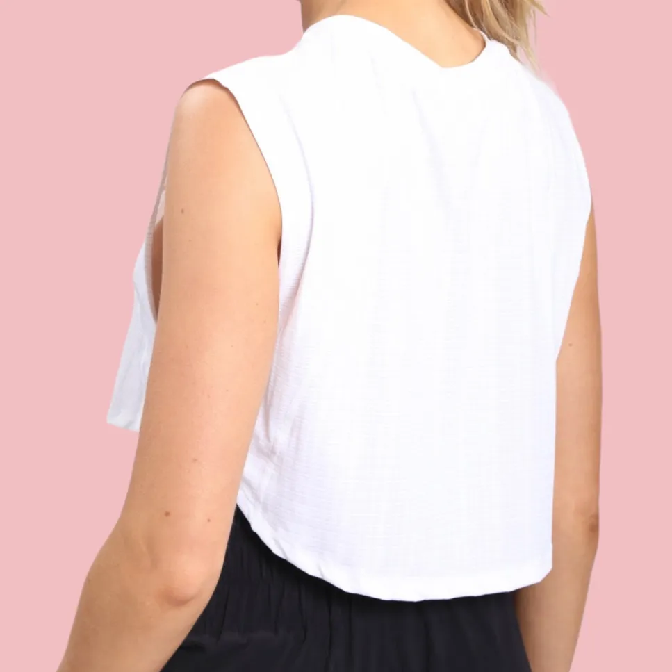 GINGHAM CROPPED TANK