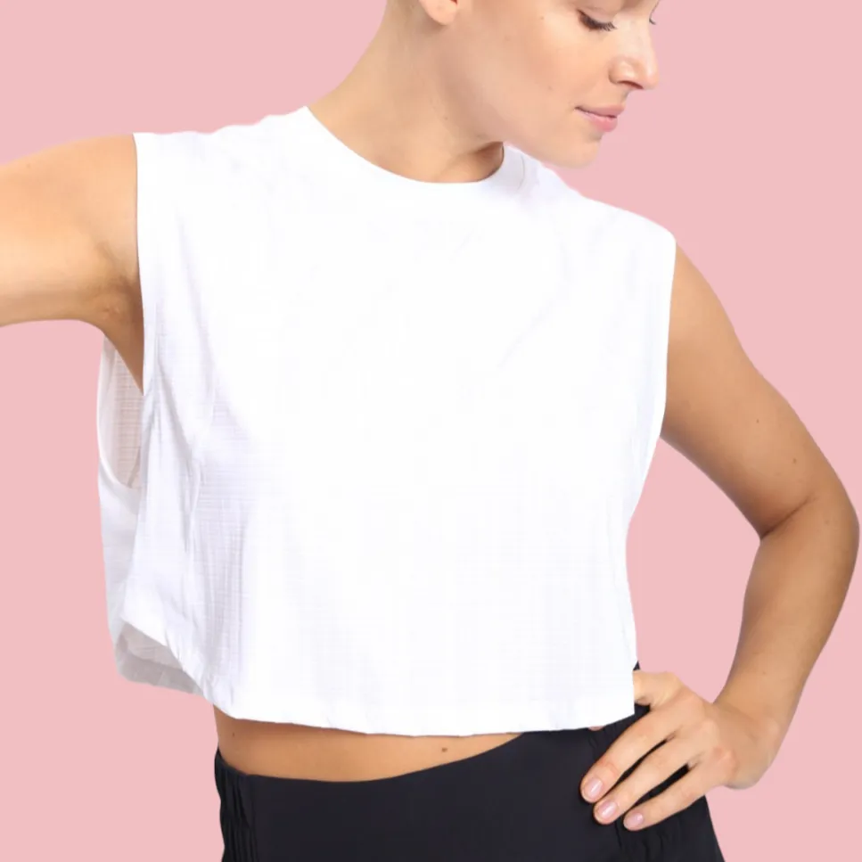 GINGHAM CROPPED TANK