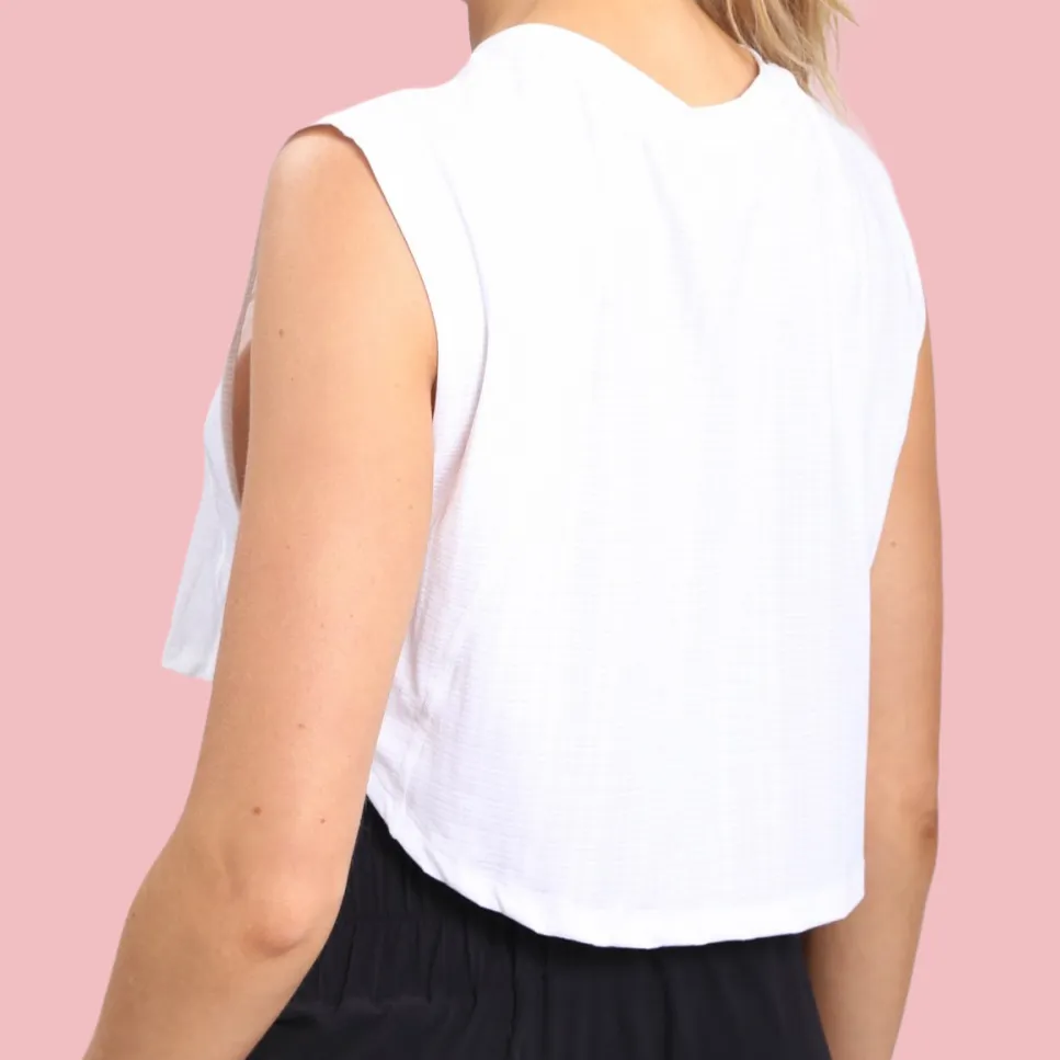 GINGHAM CROPPED TANK
