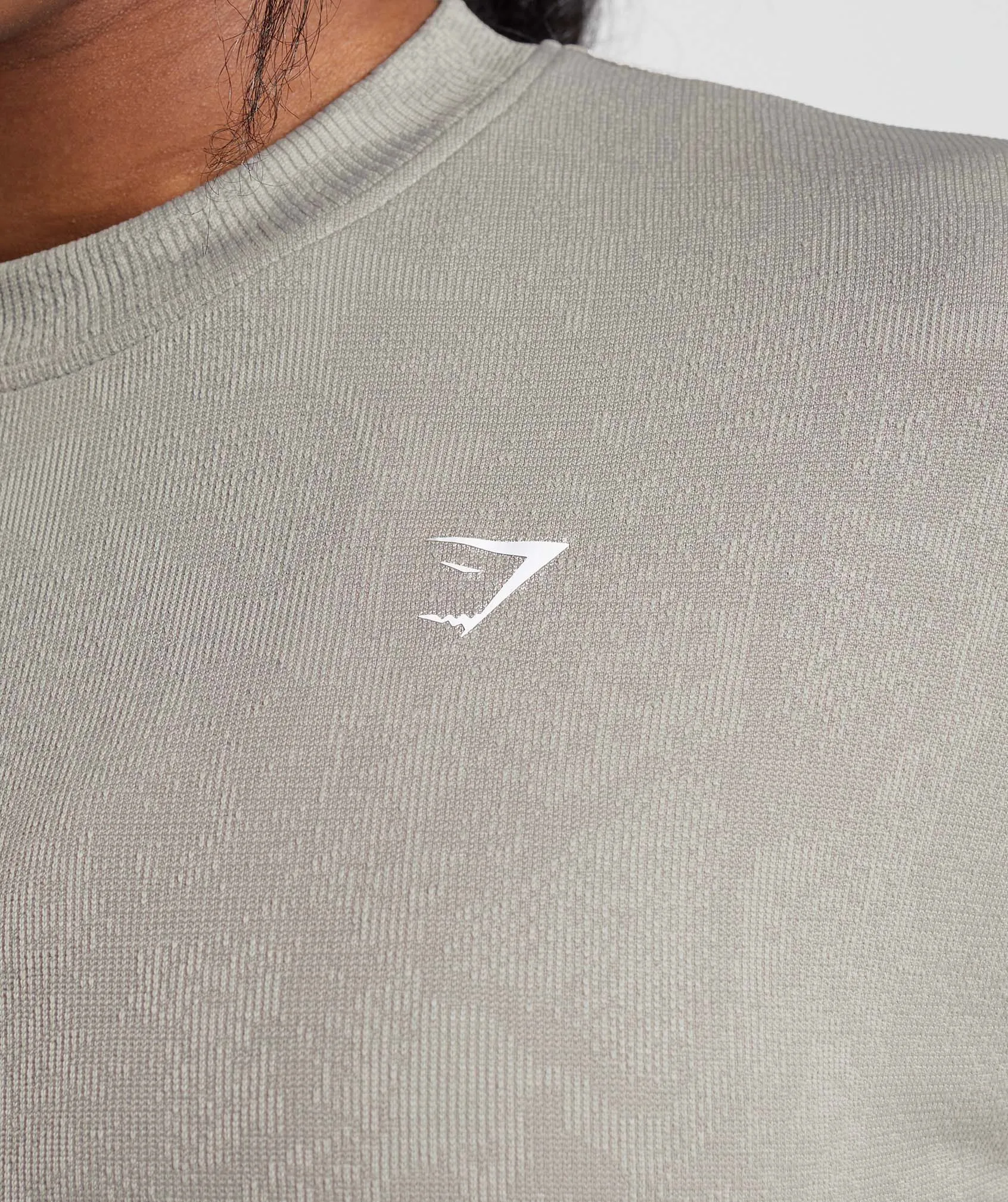 Gymshark Adapt Animal Seamless T-Shirt - Mushroom Brown/Urban Grey