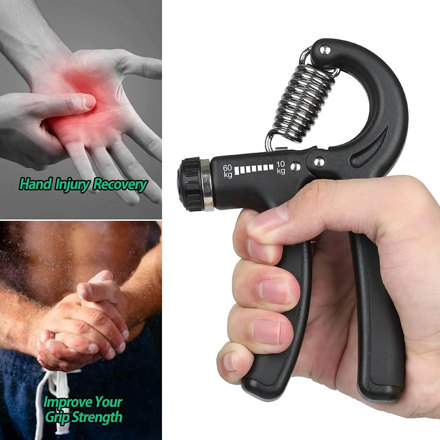 Hand Grip Strengthener, Adjustable Resistance
