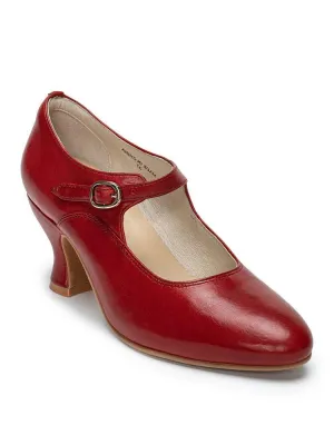 Handmade Classic Mary Jane Vintage Leather Heels