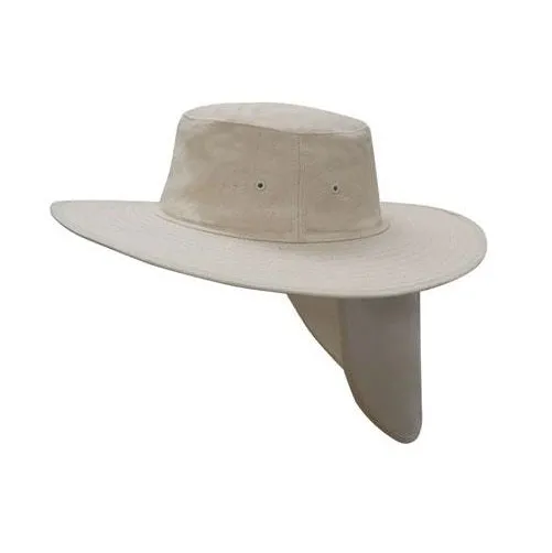 Headwear Professionals Canvas Hat with Flap