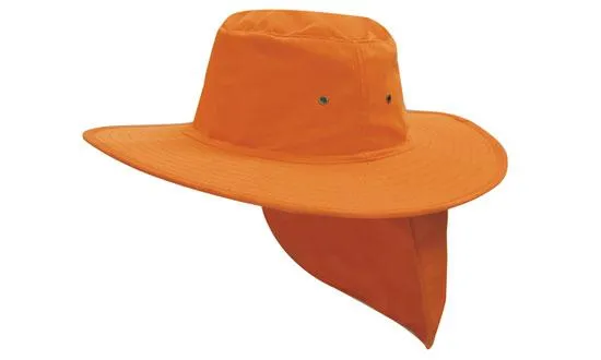 Headwear Professionals Canvas Hat with Flap