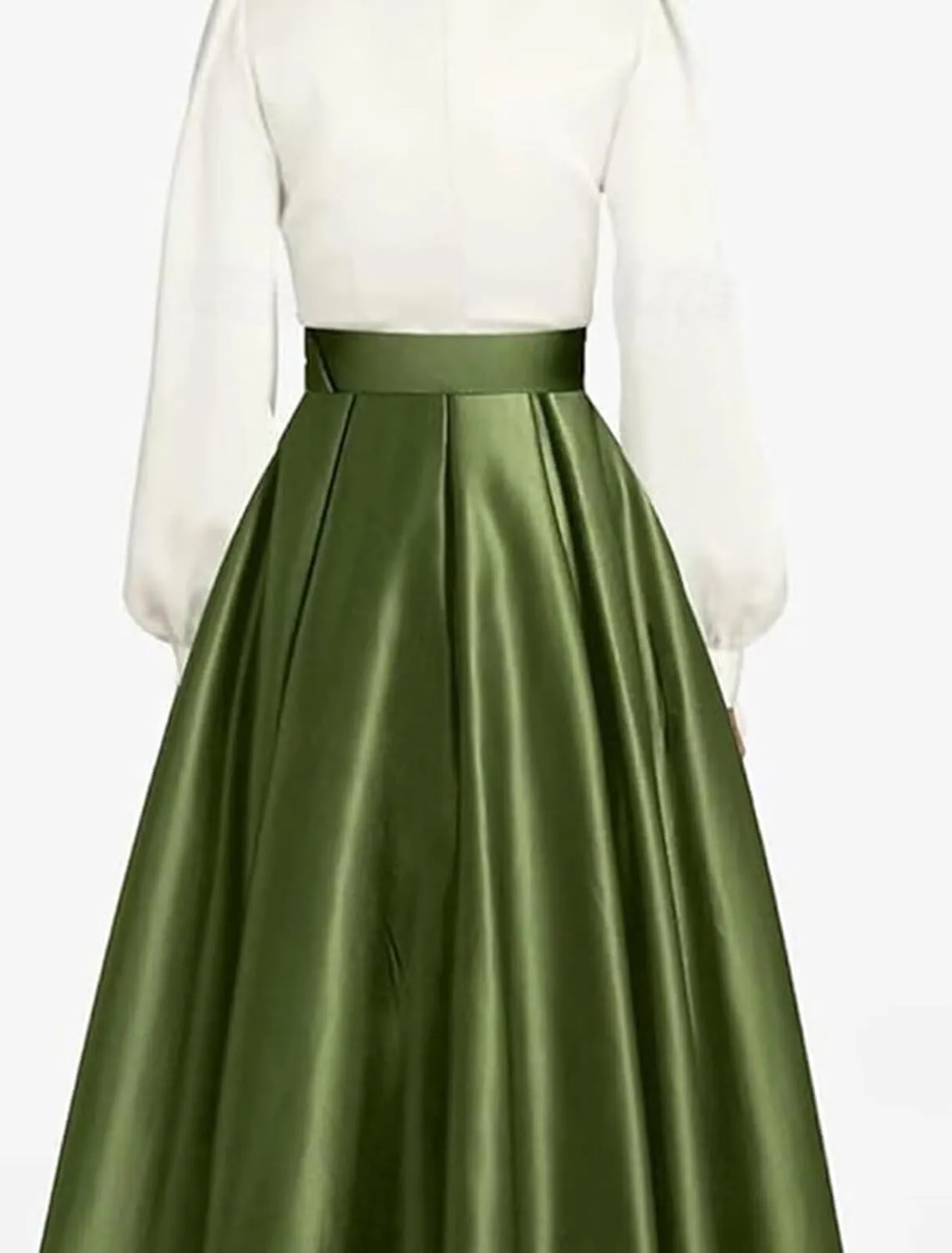 High Low Prom Dresses for Women Long Sleeve Elegant Evening Gown Satin A Line Wedding Guest Dress