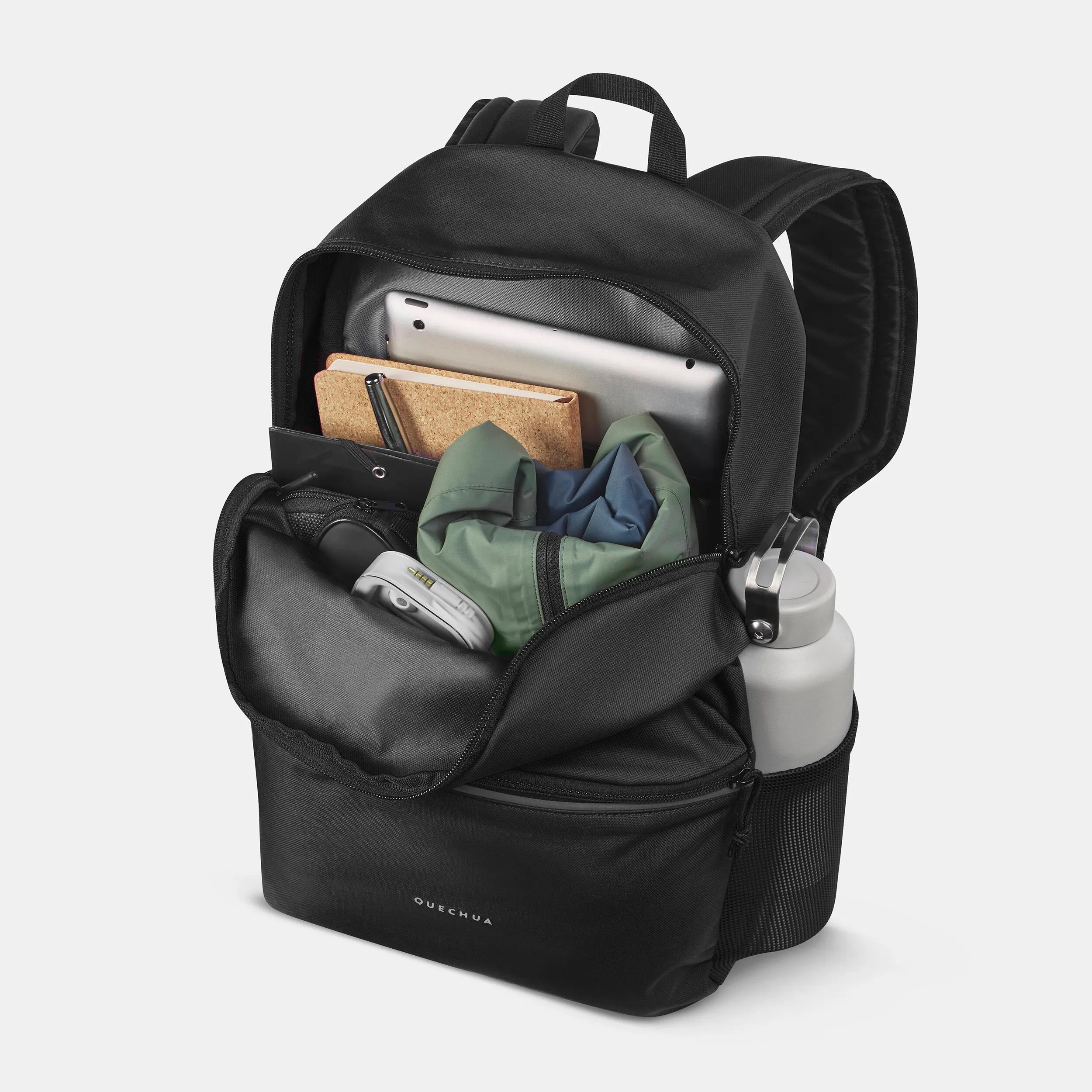 Hiking backpack Quechua NH100 Escape Urban 17 l, black