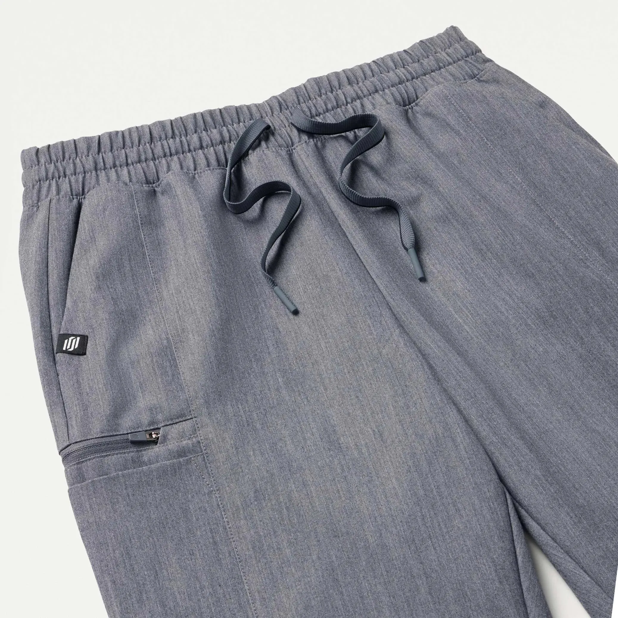Jaanuu Women's Payla 8-Pocket High Waisted Scrub Pant - Heather Gray