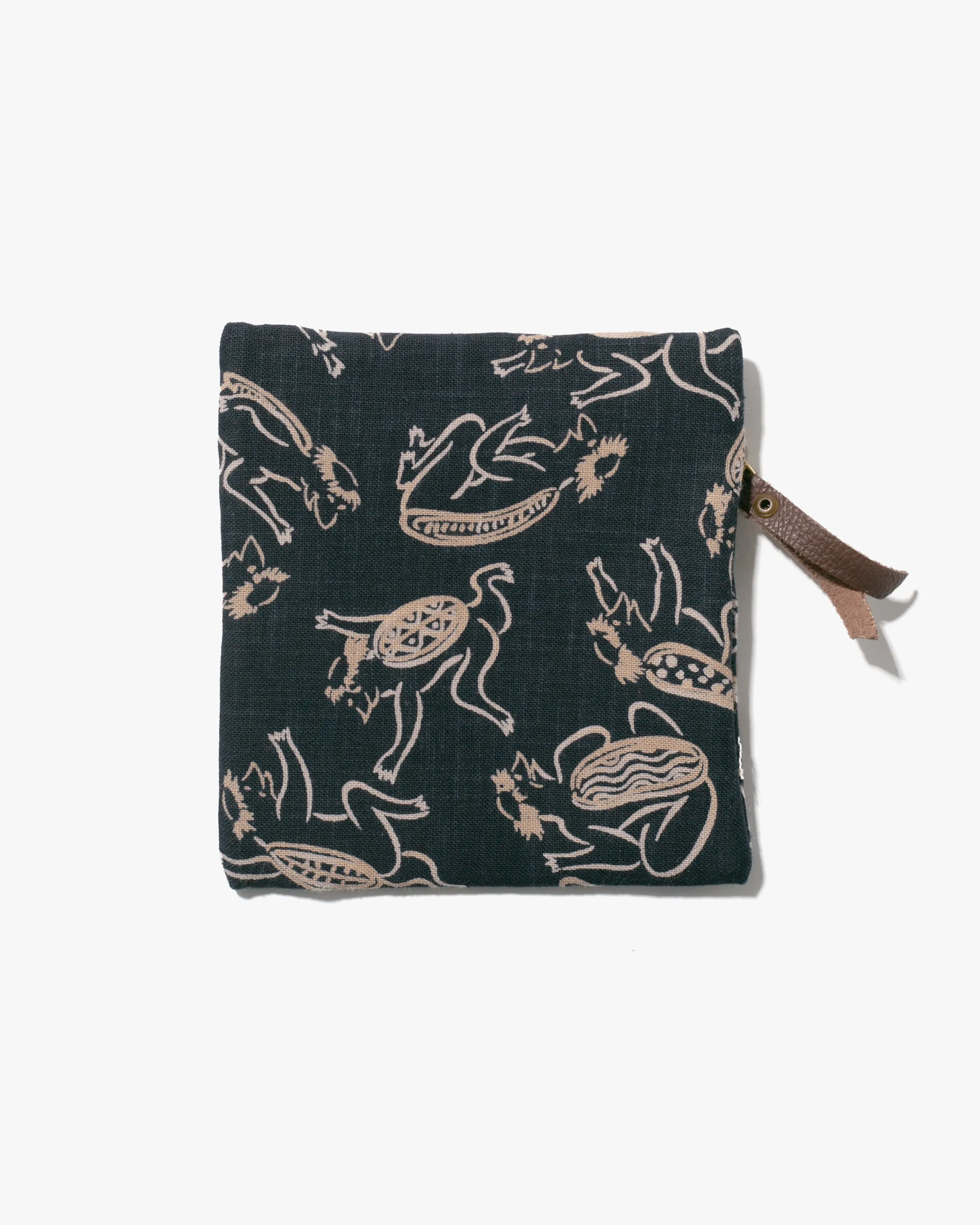 Kiriko Original Flat Zipper Pouch, Small, Kappa