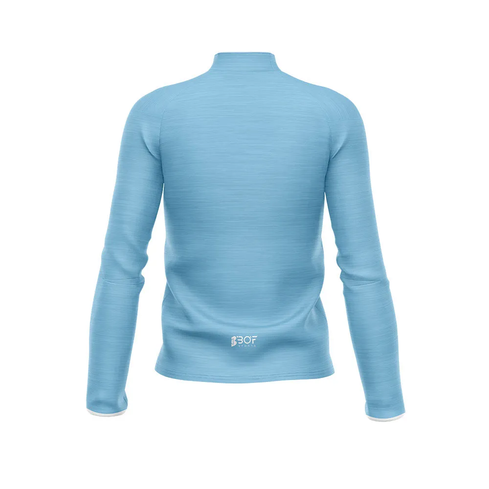 Ladies - Baby Blue: Half Zip