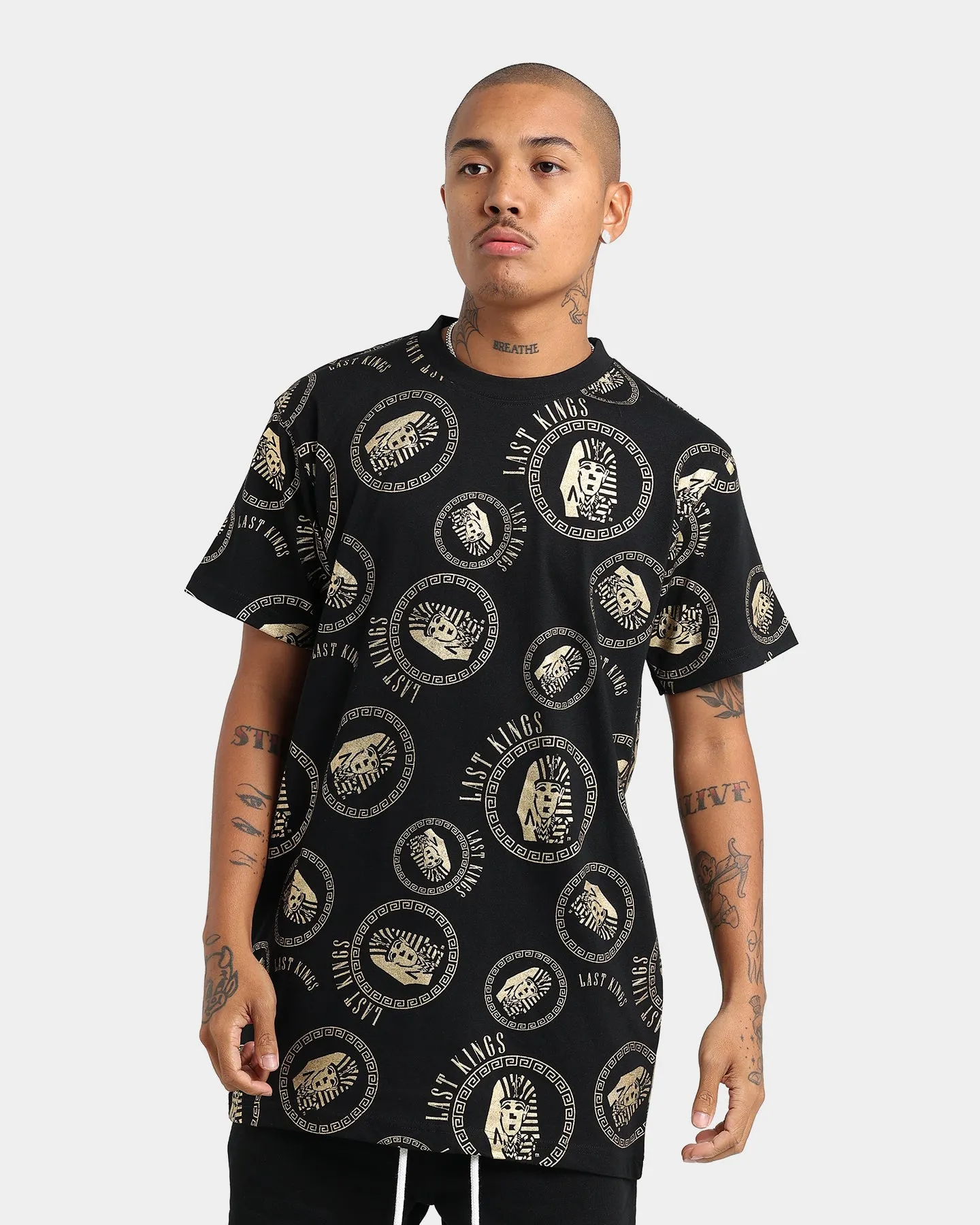 Last Kings Gold Tut Short Sleeve T-Shirt Black