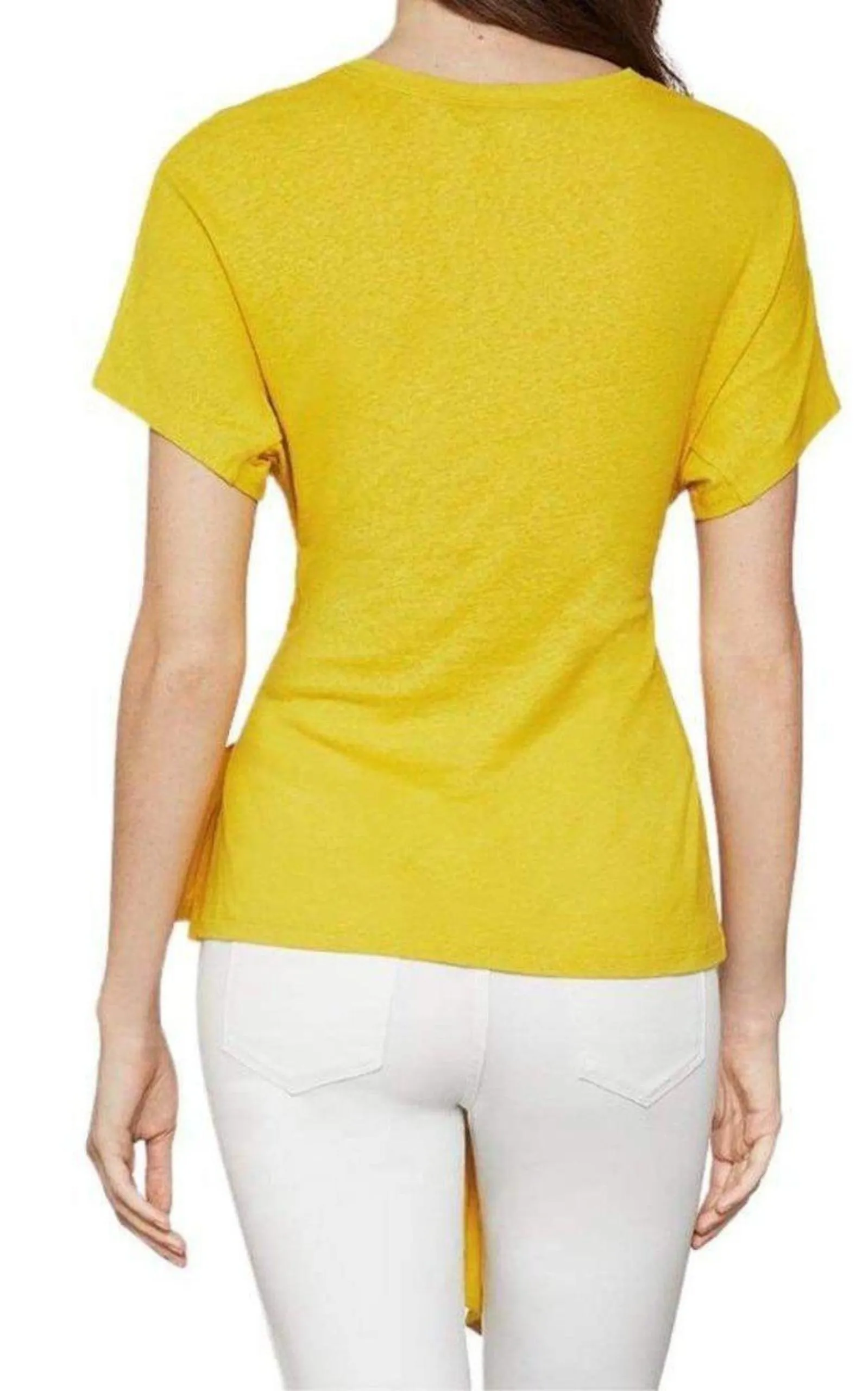 Linen Jersey Wrap Top