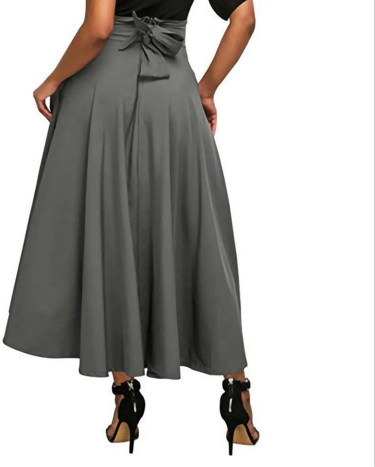 Long Skirts for Women Women's Midi Skirt Summer Pleated Flowy Elastic High Waisted Skirts with Pockets Women Skirt