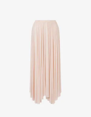 Longuette Skirt in Stretch Jersey