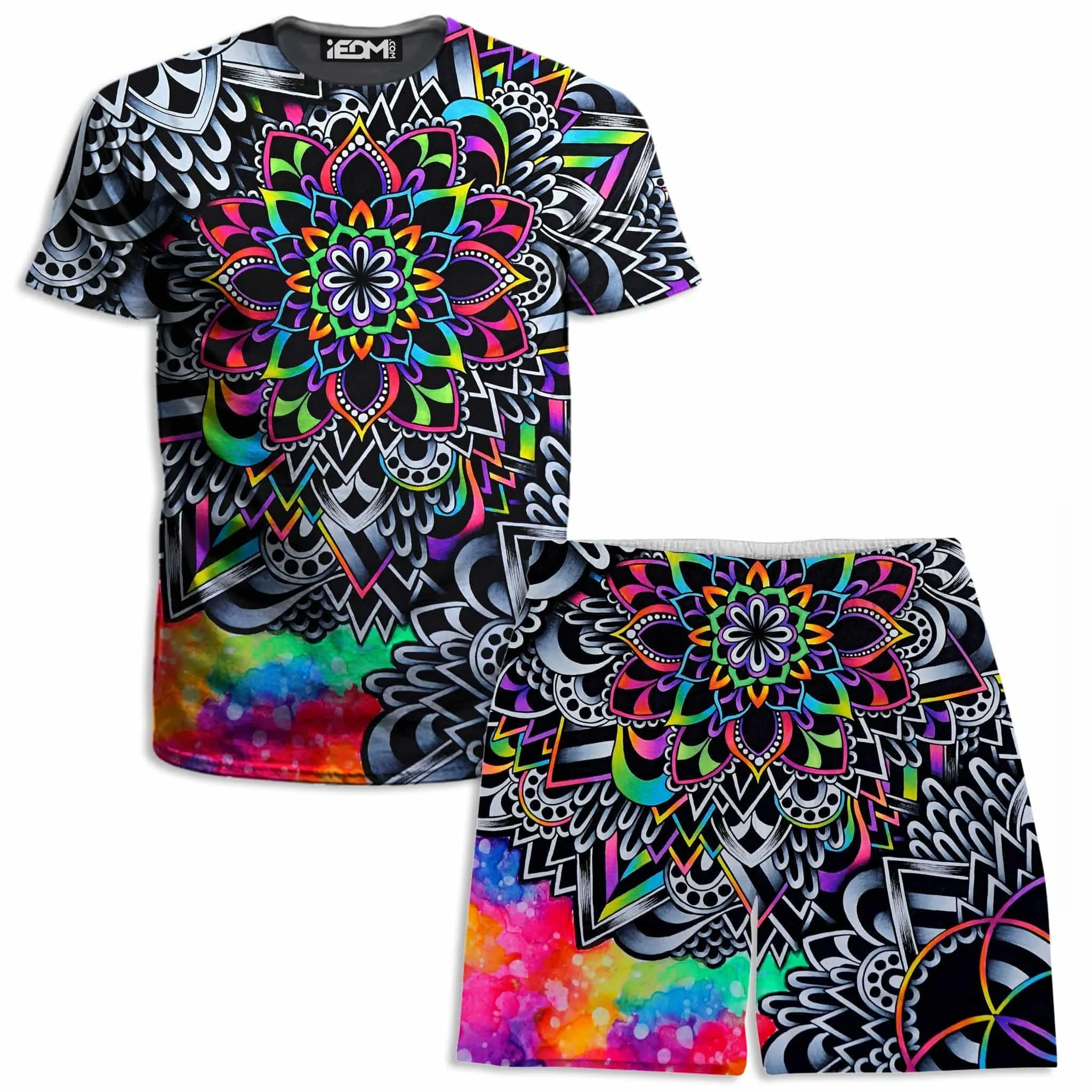 Mandala Vibez T-Shirt and Shorts Combo