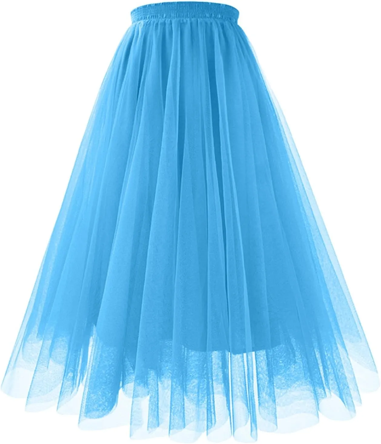 Maxi Skirt Women Tiered Layered Mesh Ballet Prom Party Tulle Tutu A Line Midi Skirt
