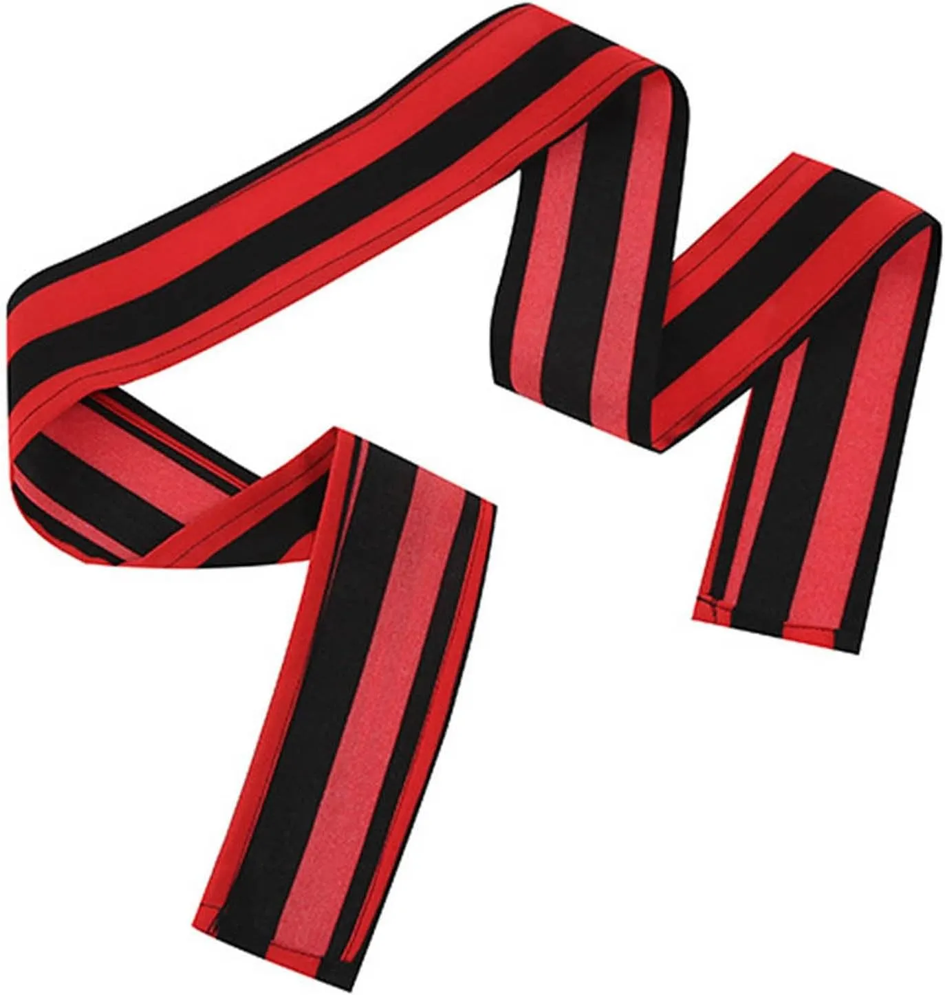 Maxi Skirts for Women Women's Belt Costume Black Red Stripe Irregular Hem Skirt
