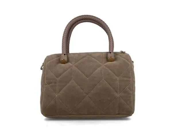 Menbur Beige Suede Tote Bag