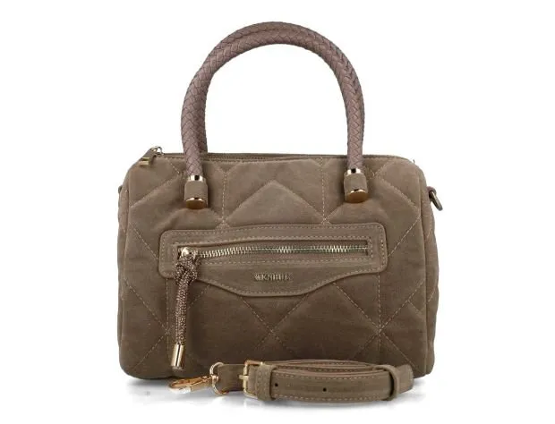 Menbur Beige Suede Tote Bag