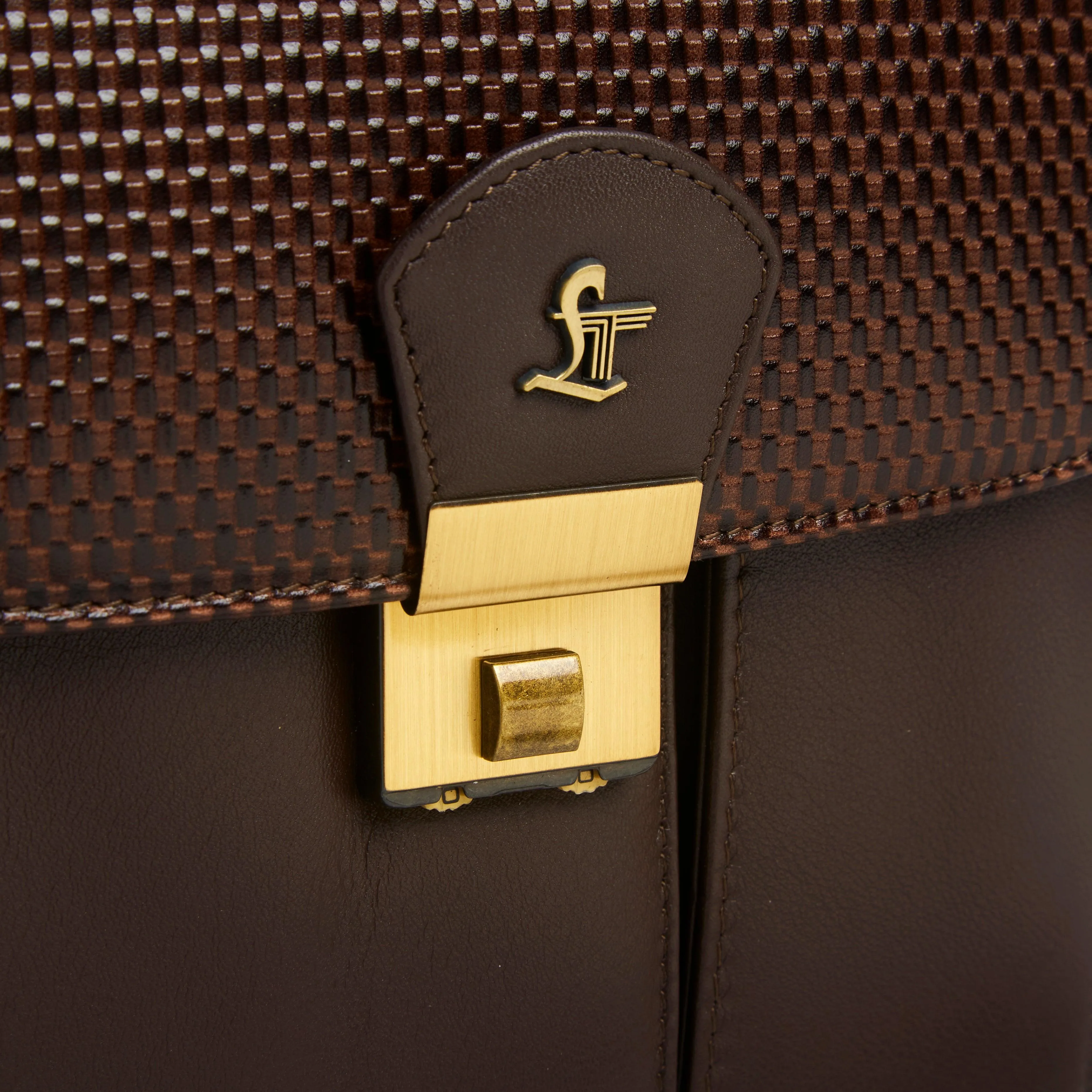 Men's Bag V | Leather Messenger Bag For Men | Brick Brown