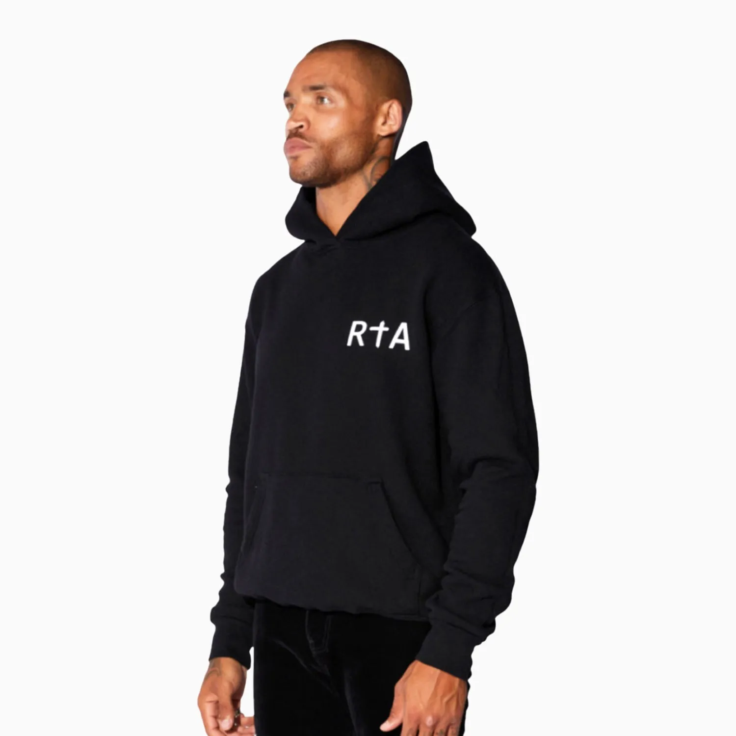Men's Blue Logo Pull Over Hoodie