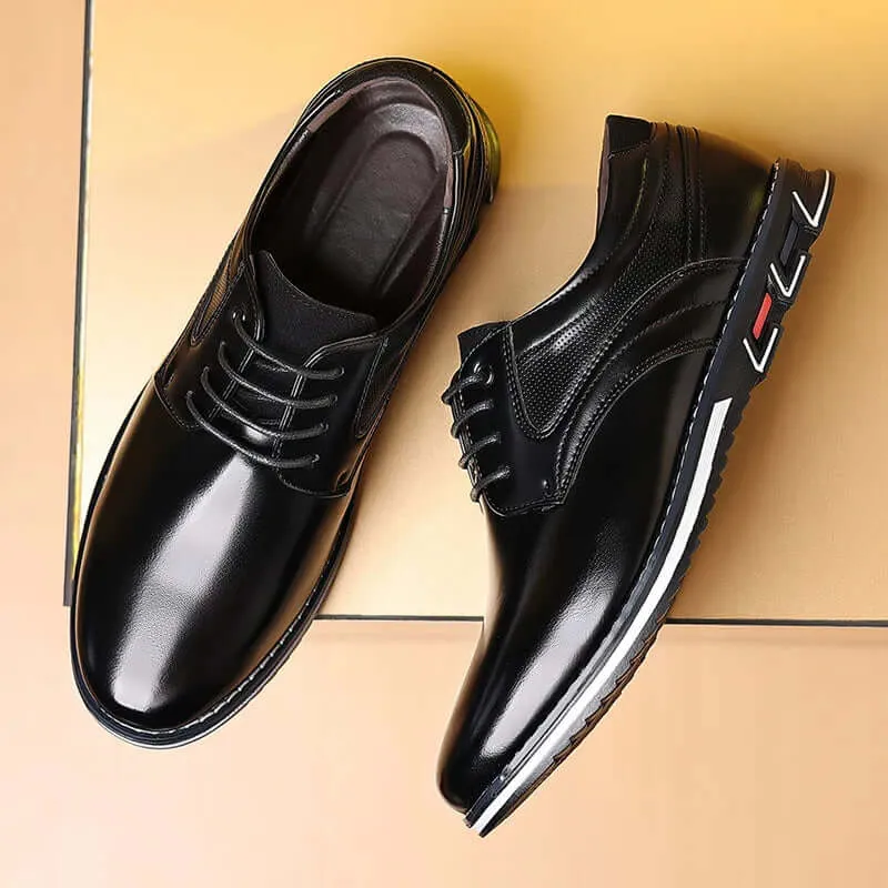 Men's Casual Outdoor Pointed Toe Leather Shoes
