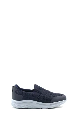 Men's Casual Slip-On Walking Shoes with White Sole