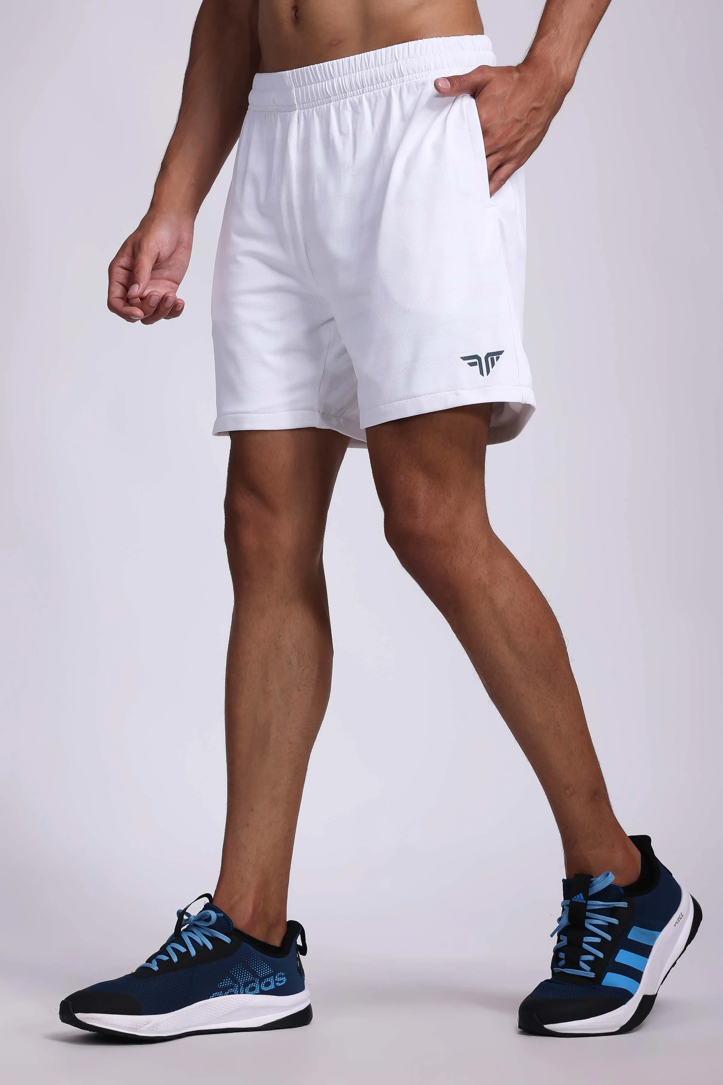 Men's Travel Shorts - White