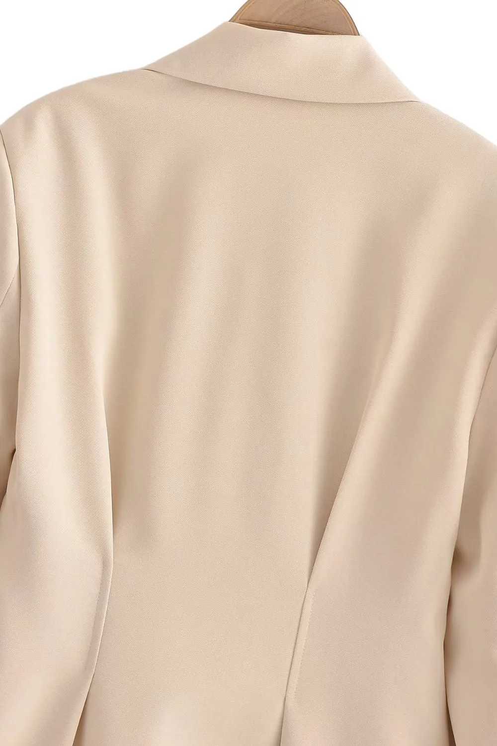 'Mila' Satin-Feel Slim-Fit Blazer