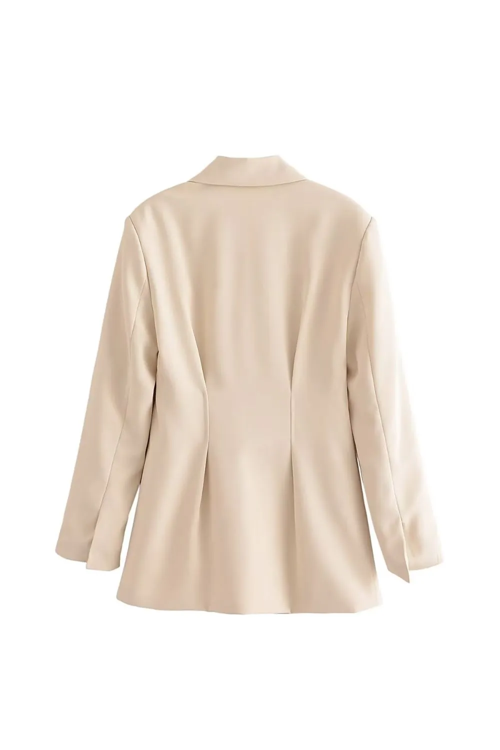 'Mila' Satin-Feel Slim-Fit Blazer