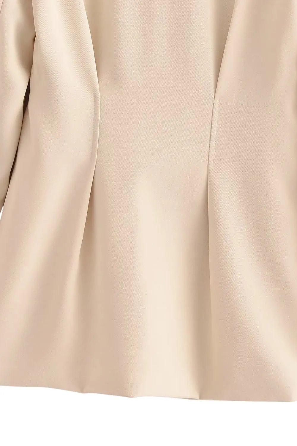 'Mila' Satin-Feel Slim-Fit Blazer