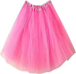 Mini Skirts for Women Multi Layer Mesh A-Line Mesh Elastic High Waisted Short Skirts Summer Beach Pleated Dress