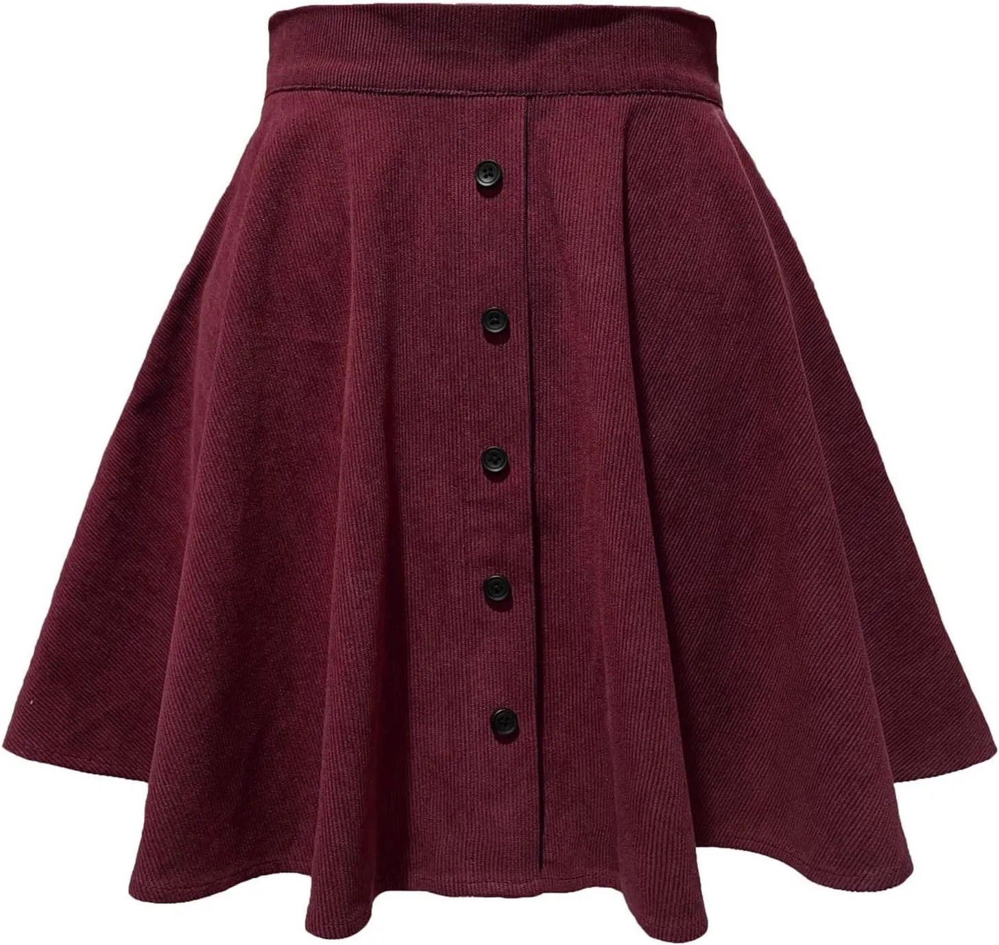 Mini Skirts for Women Summer Spring Corduroy Pleated Ruffle Short Skirt Sweet Single Button High Waist Skirt Dress