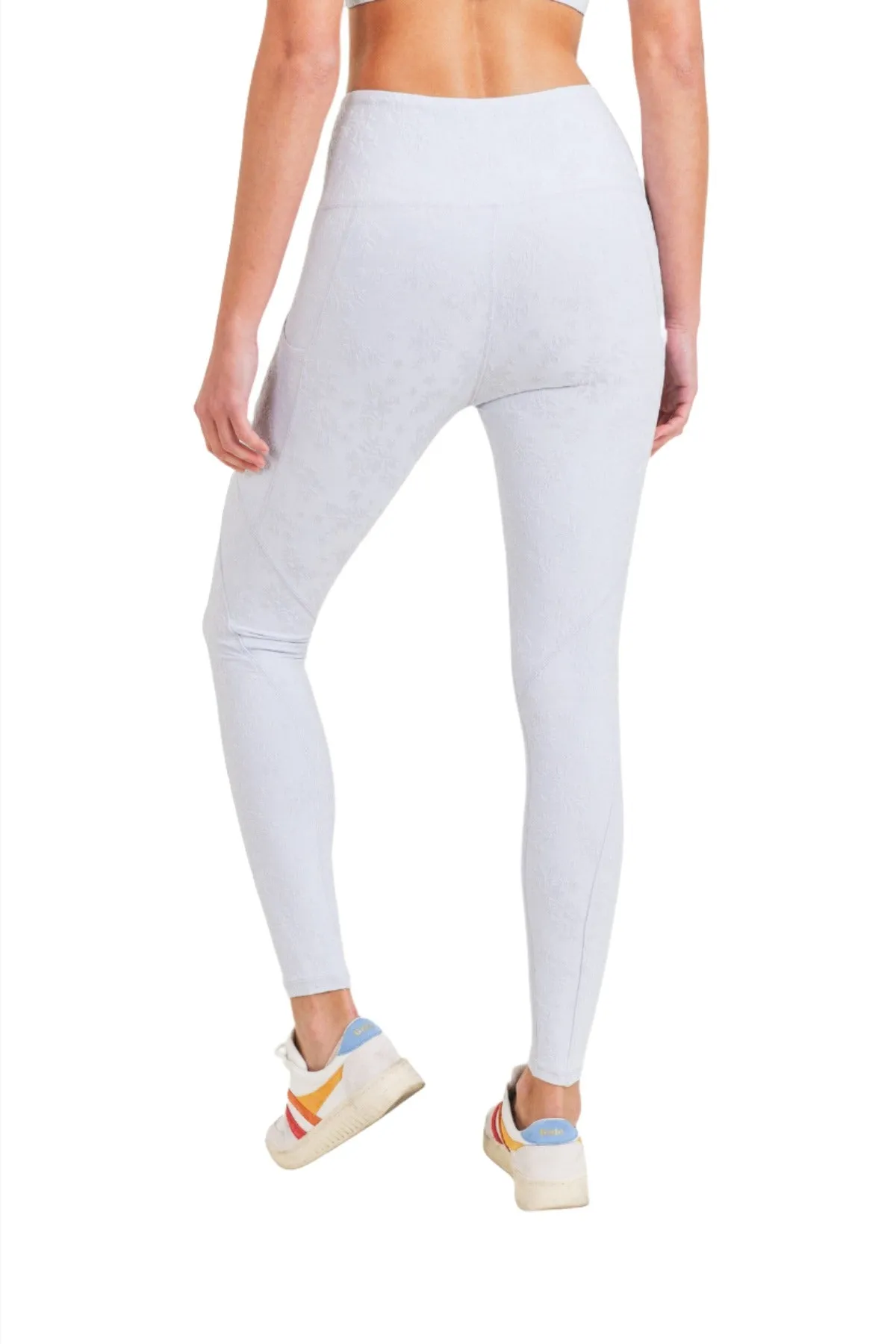 Mono B Textured Florette Jacquard TACTEL® Legging APH8070