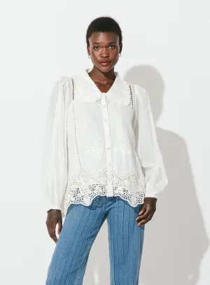 Nanette Blouse -Vintage White