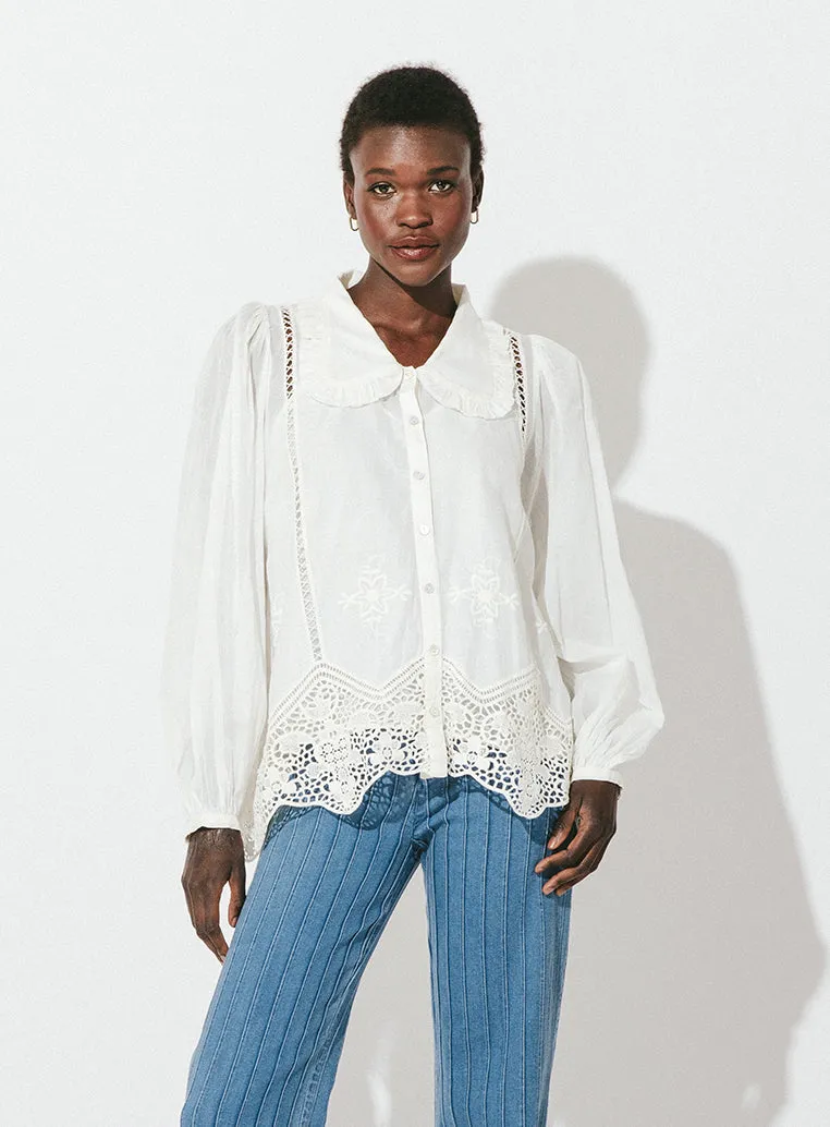 Nanette Blouse -Vintage White