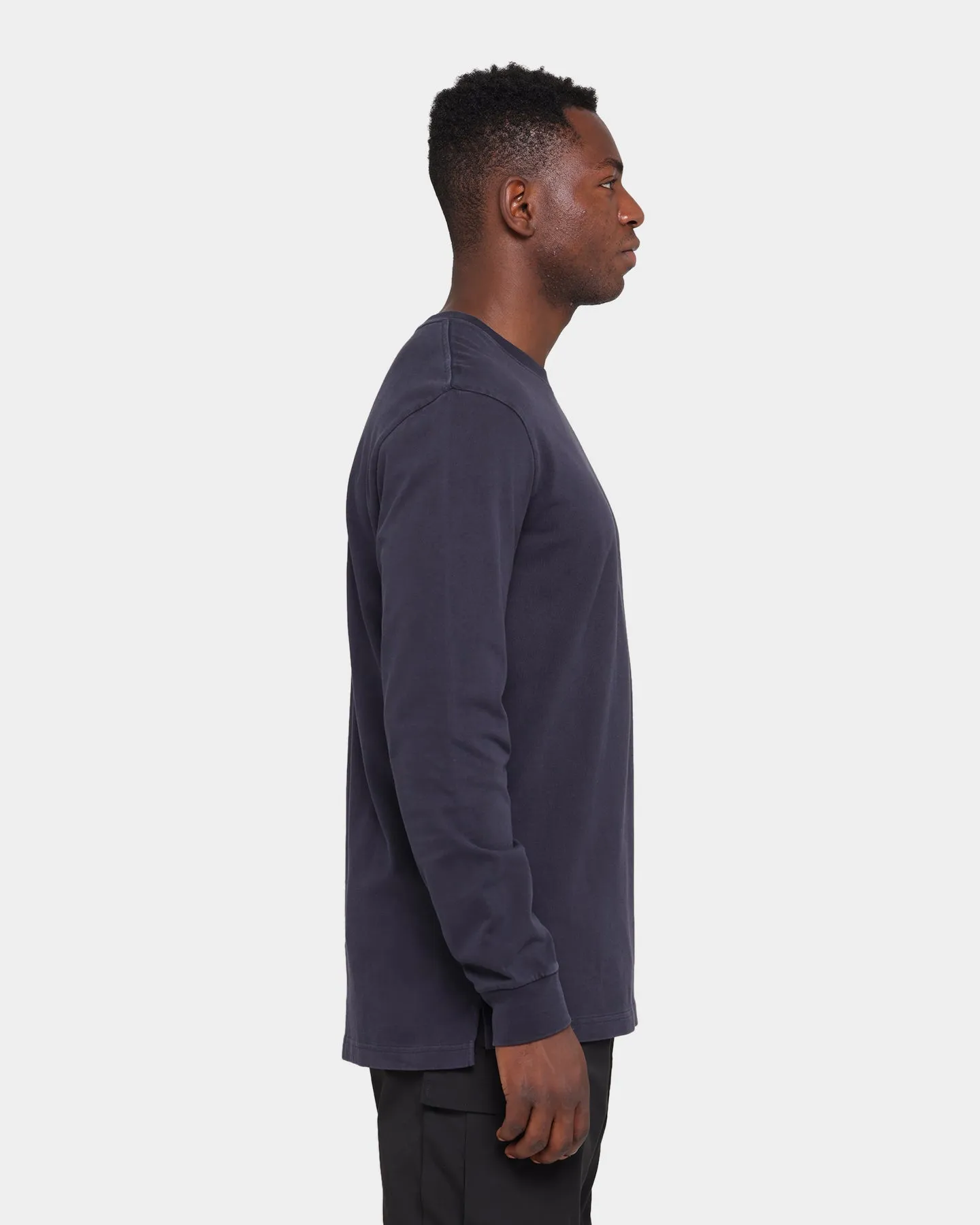 NATIONAL COLLEGIATE ATHLETIC ASSC UNC Team Crest Jeaner Long Sleeve T-Shirt Vintage Black