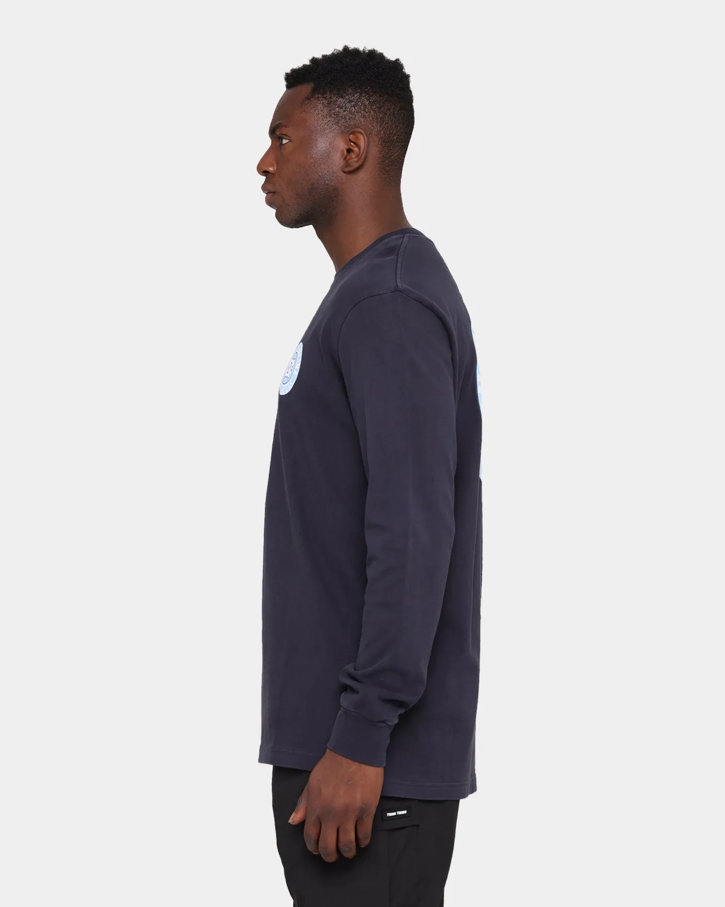 NATIONAL COLLEGIATE ATHLETIC ASSC UNC Team Crest Jeaner Long Sleeve T-Shirt Vintage Black