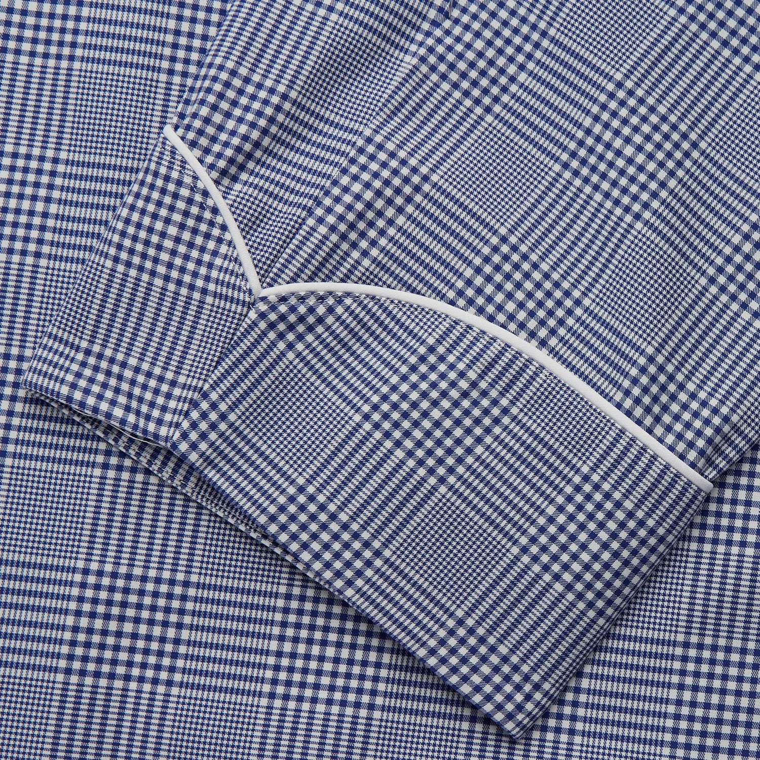Navy Check Cotton Gown