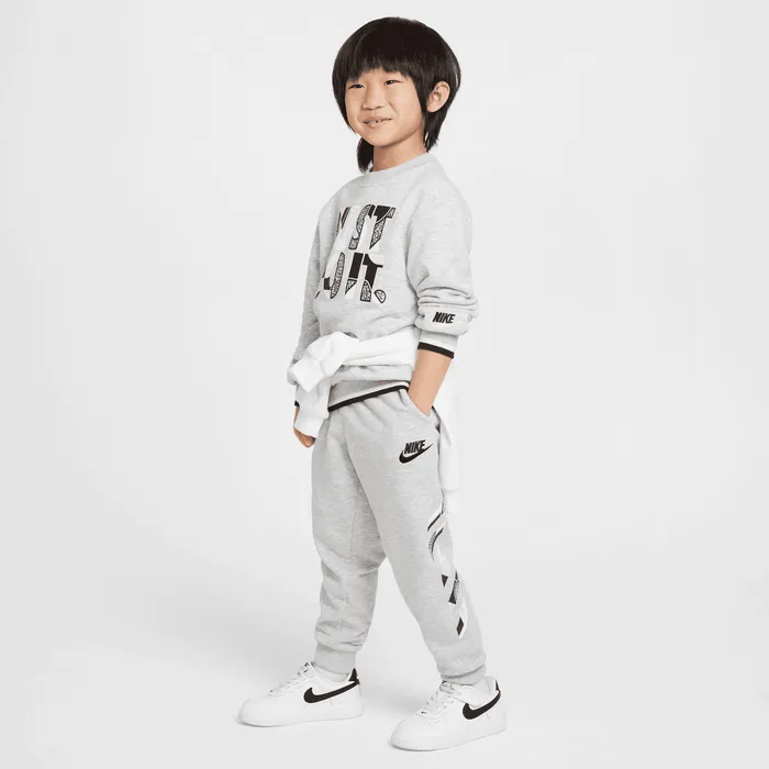 NIKE KID'S OUTSDIE THE LINE FRENCH TERRY GREY TRACPANT